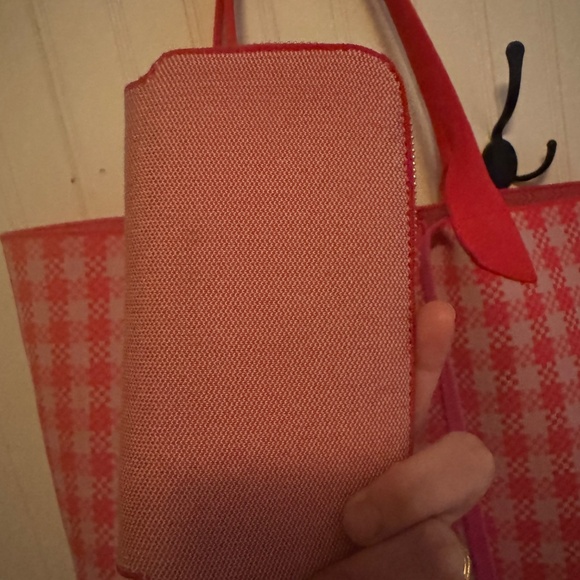 Rothy's Red and White Checkered Tote Bag - Picture 4 of 9
